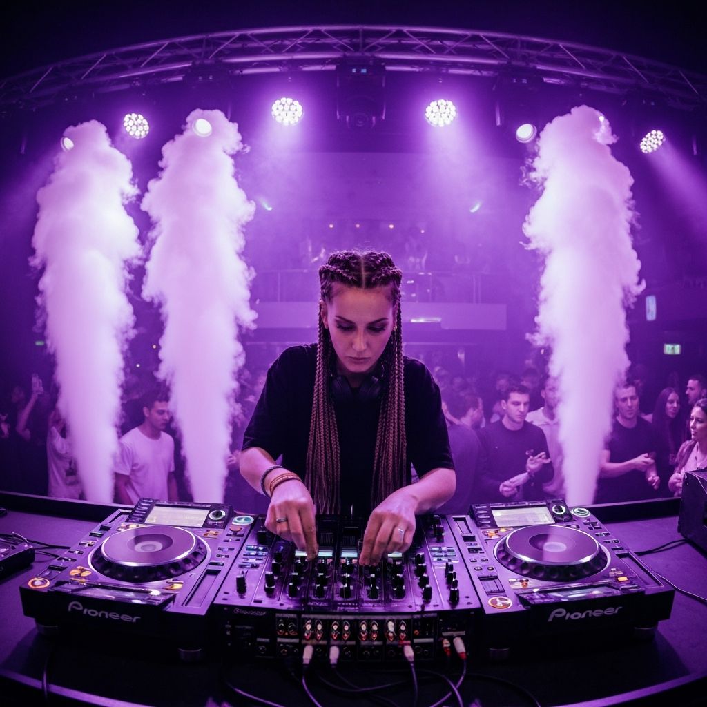 DJ performing at party